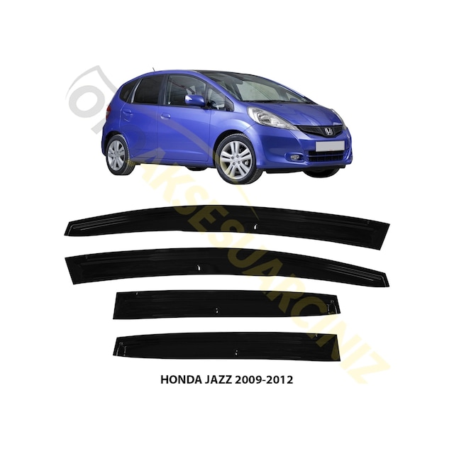 Honda Jazz 2009 - 2011 Mugen Cam Rüzgarlığı 4 Lü Takım N11.1136