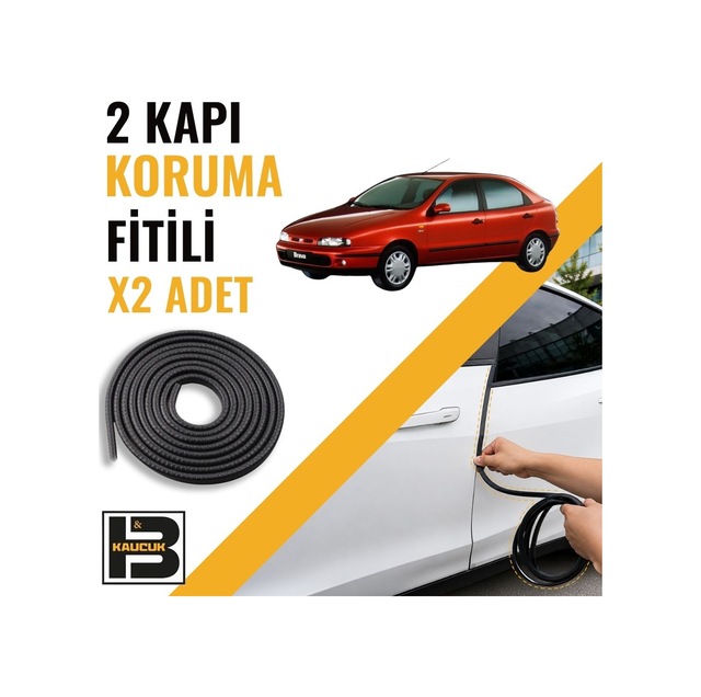 Fiat Brava 1995-2001 Kapı Koruma Fitili-iki Kapı-siyah-bm1269