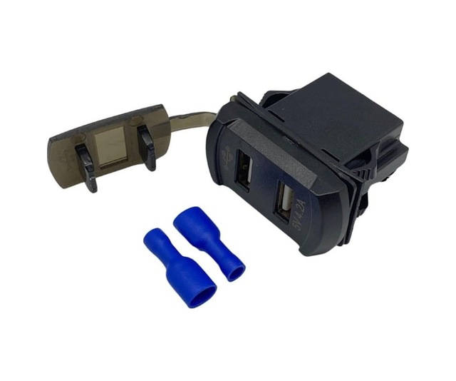 12v-24v Telefon Şarj Cihazı 4.20 A Usb Anahtar Tipi Kırmızı Işık