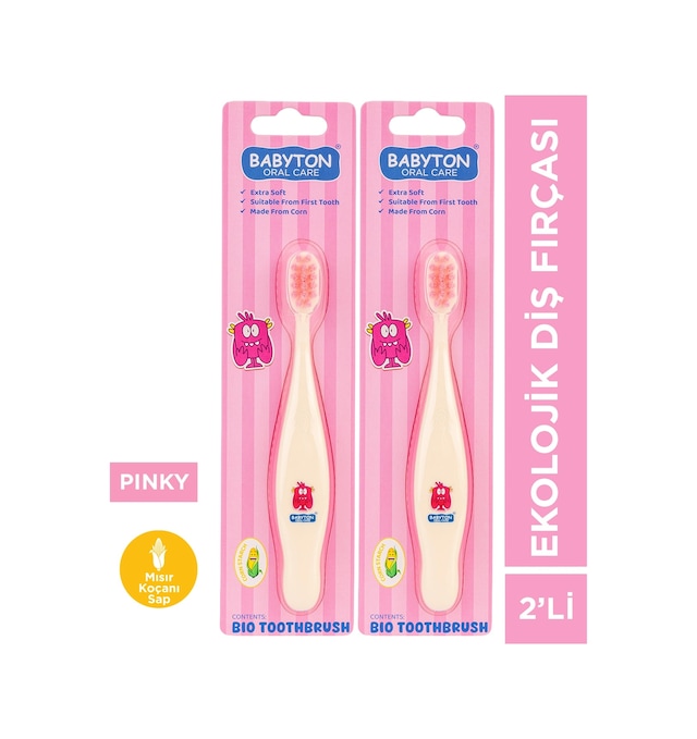 Ekolojik Diş Fırçası 2'li Set Pinky