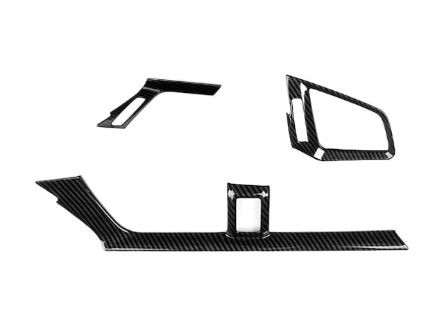 Honda Civic Fc5 - Fk7 2016-2021 Uyumlu Karbon Hava Menfez Klima Kaplama 3 Parça