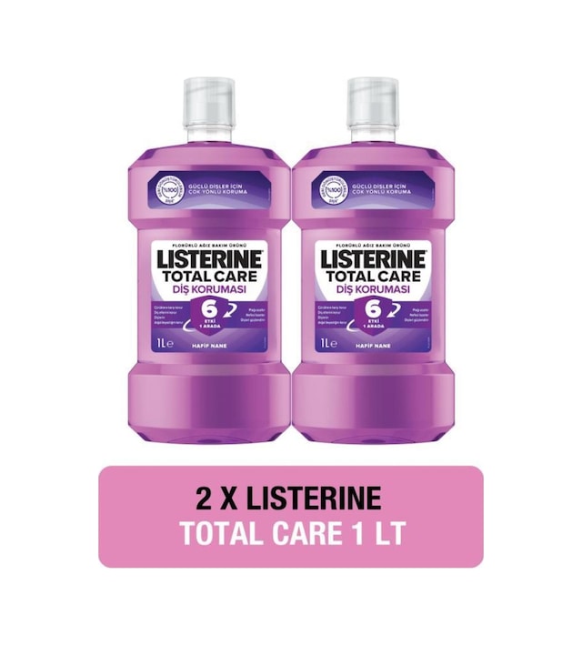 Listerine Total Care Diş Koruması 1000 ml x2