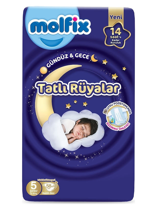 Bebek Bezi Sweet Dreams Junior 5 Numara 58'li