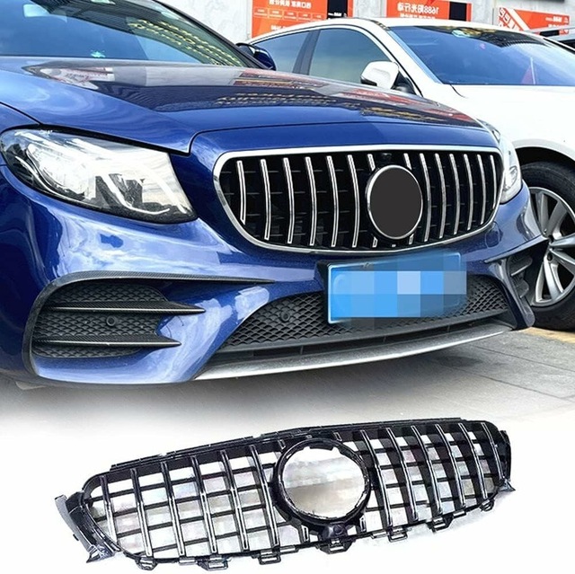 Mercedes W213 Gtr Ön Panjur Izgara Seti Krom-siyah 2016-2020 Aras