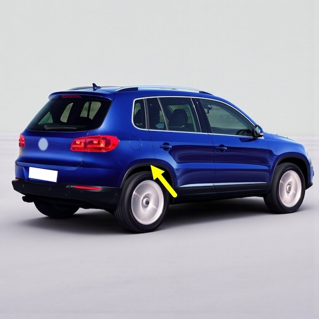 Vw Tiguan 2012-15 Sağ Arka Çamurluk Ağzı Plastik Dodik 5n0854820c