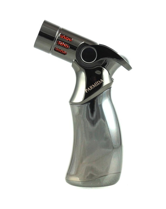Parmida Dört Torch Pürmüz Gümüş Masa Tipi Puro Çakmağı - Tr1578
