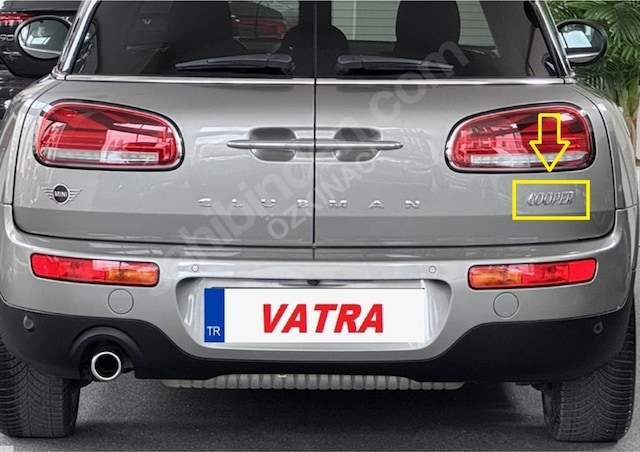 Mini Clubman 1.5 D One Salt Uyumlu Cooper Krom Bagaj Yazısı 3m 3d Abs
