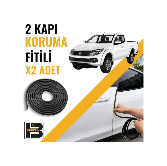 Fiat Fullback Kapı Koruma Fitili-iki Kapı-siyah-bm1270