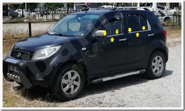 Db Chrome Daihatsu Terios Cam Çıtası Nikelajı 2006-2017 4 Parça P