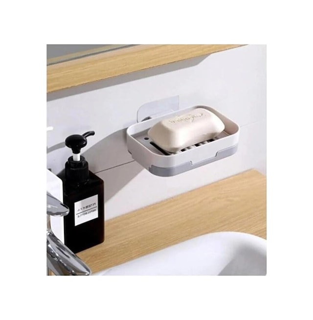 Yapışkanlı Modern Tasarım Su Giderli Sabunluk, Mint Yeşili Renk, Banyo Ve Mutfak İçin
