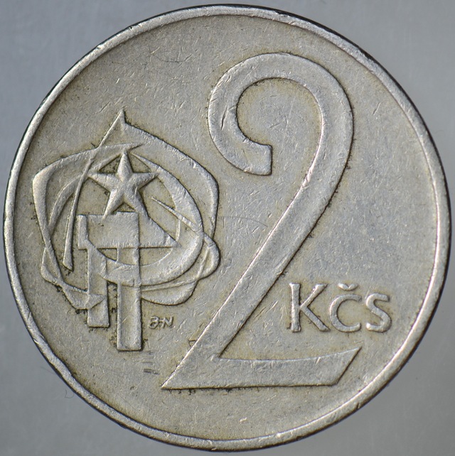 Çekoslovakya 2 Koruna 1973 Sosyalist Dönem. 84456919
