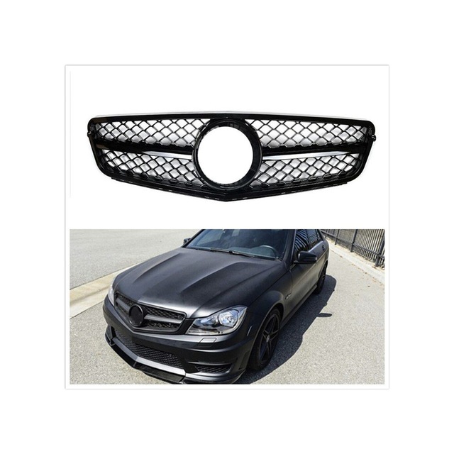 Autogp Mercedes W204 C63 Amg Ön Panjur Izgara Seti Pianoblack