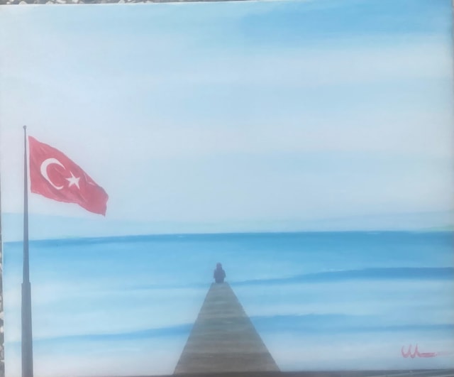 Vatanı Beklerken Tefekkür Teşhir Ürün