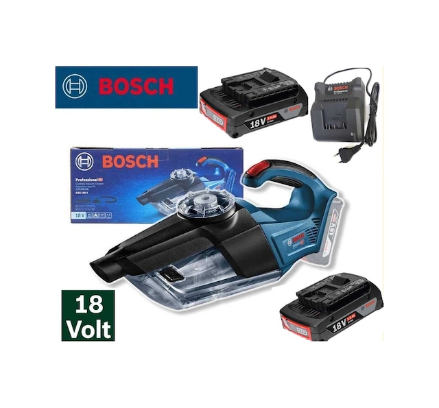 Bosch Gas 18v-1 Akülü El Süpürgesi 2 Ah Çift Batarya 8 Li Allen