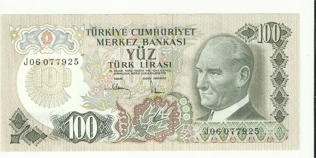 6. Emisyon J06 100 Lira Ççt