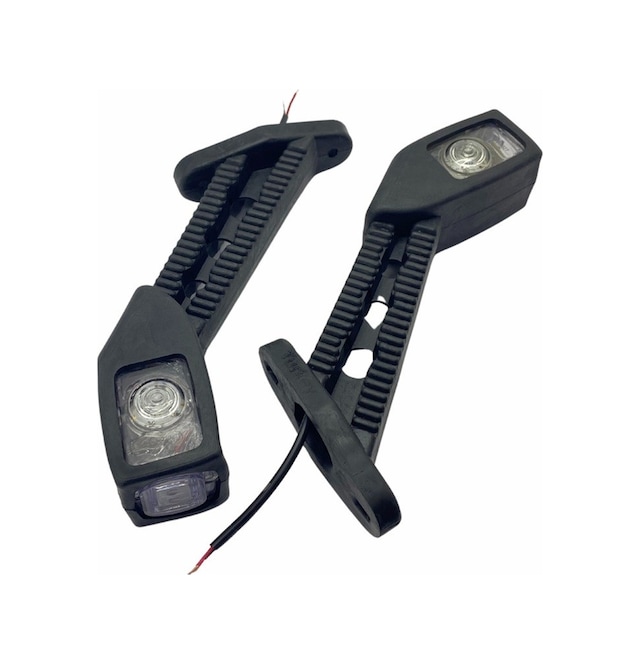 12v-24v Krone Dorse Dış İşaret Boynuz Takoz Lambası Uzun Eğri Ledli Sarı-kırmızı-beyaz 2 Ad
