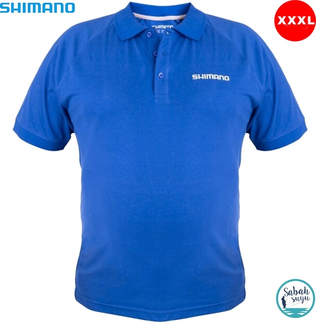Shimano Polo T-shirt Kısa Kollu Blue Xxxl Mavi