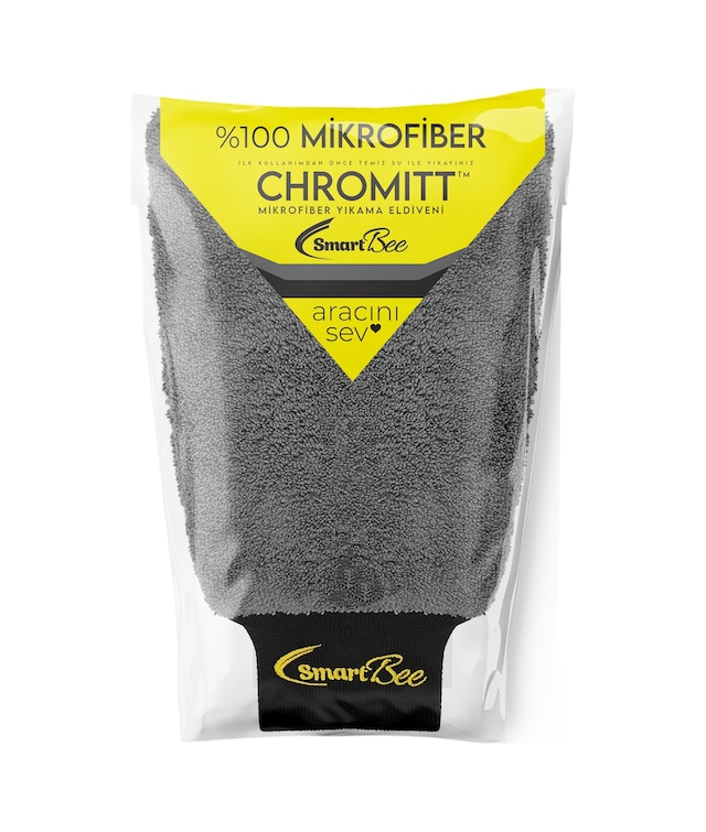 Smartbee Chromitt %100 Mikrofiber Oto Yıkama Eldiveni