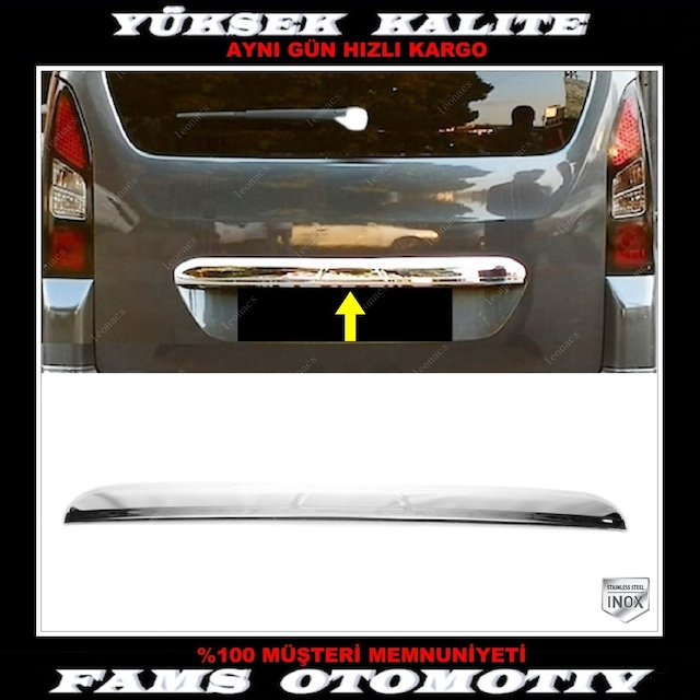 Peugeot Partner Tepee Krom Bagaj Çıtası 2008 Üzeri P.Çelik