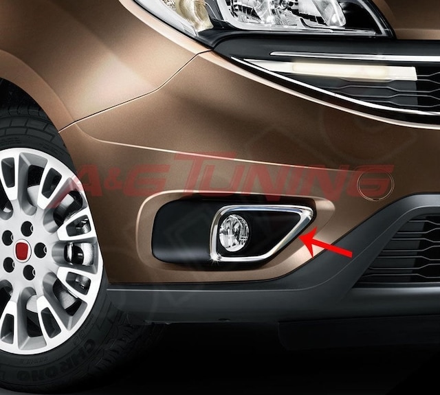 Fiat Doblo Krom Sis Farı Çerçevesi 2015 Üzeri Paslanmaz Çelik N11.6482