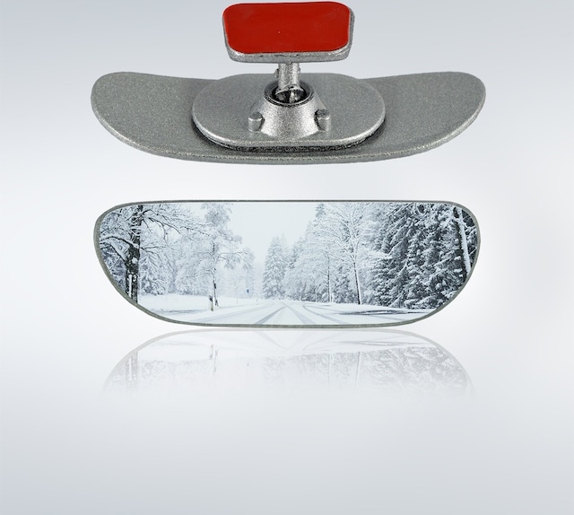 Ova-2 Yapıştırmalı Universal Iç Dikiz Aynası 13X4 Cm Gri