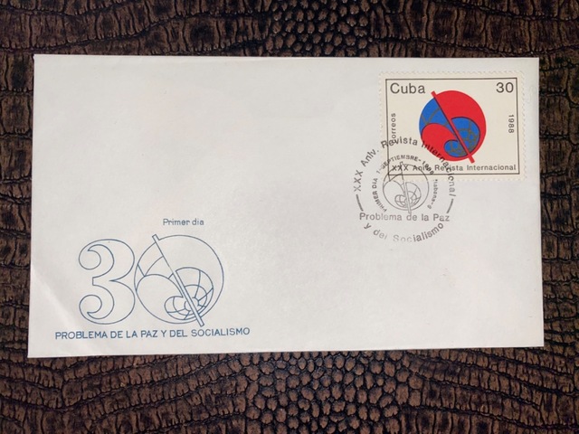 1988 Cuba Fdc 30. An. Problema De La Paz Y Del Socialismo Teşhir Ürün