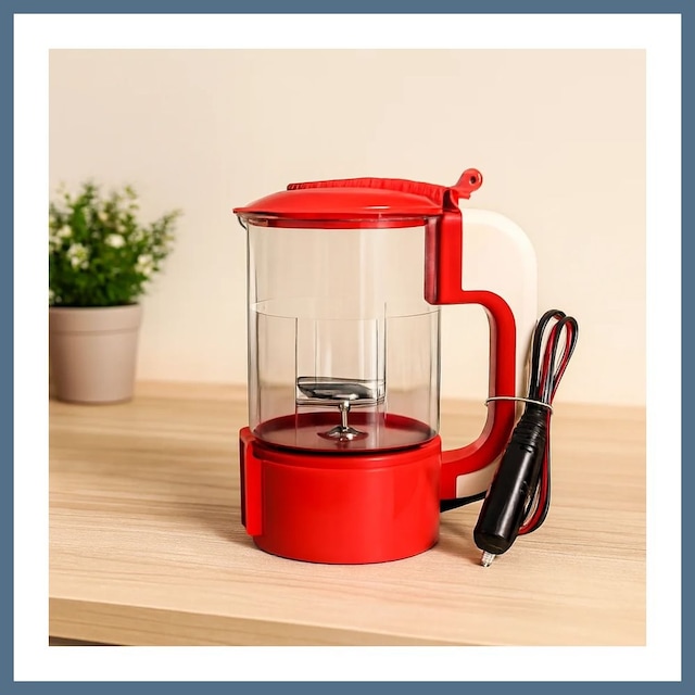 Buradabulabilirsin 12v Araç Oto Kettle Su Isıtıcı Çakmaklık Fişli, Plastik Bbz