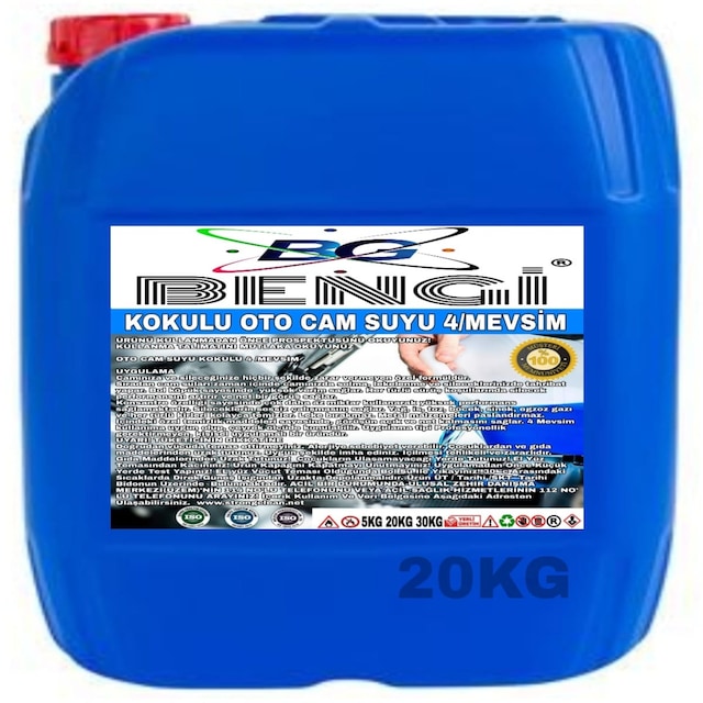 Oto Cam Suyu 4 Mevsimlik 20 Kg Kokulu