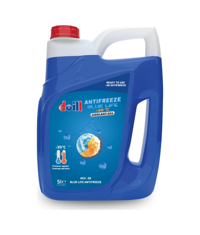 -39 / -40 Derece Hazır Karışım 5 Litre Mavi Antifriz - G11 Üretim Yılı: 2025 Mavi