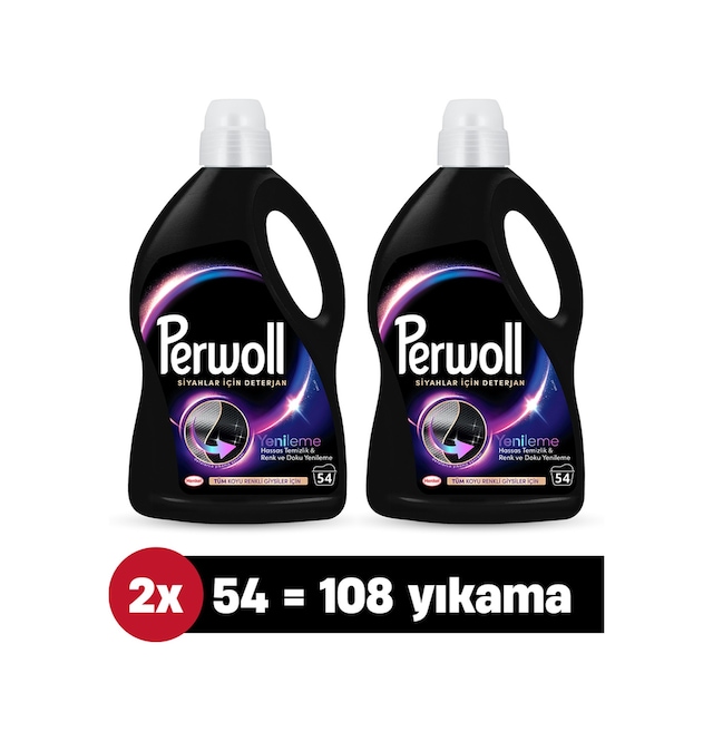 Perwoll Siyah Hassas Bakım Sıvı Çamaşır Deterjanı 2 x 2970 ML
