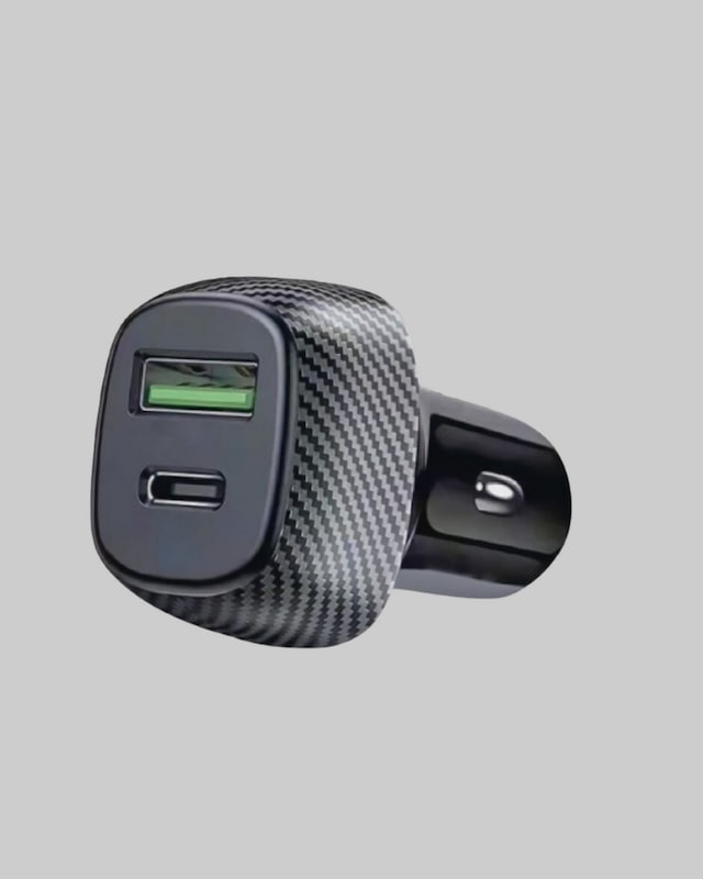 38w - 4 - Araç Şarj Cihazı Type-c Pd Usb Hızlı Şarj - Kmrsfres - Çift Port