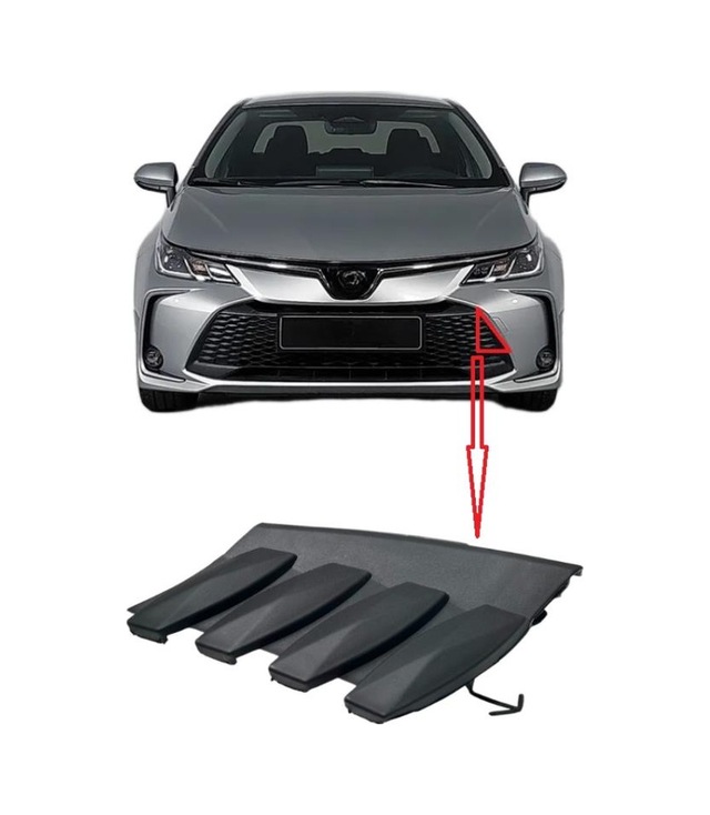 Toyota Corolla Çeki Demir Kapağı Ön Izgarada 2022-2023-2024 Modeller