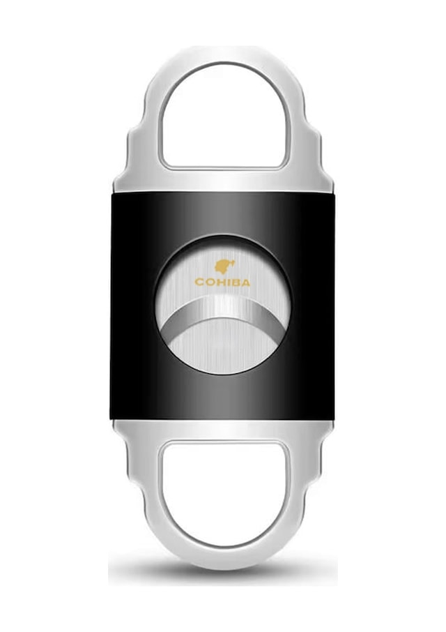 Cohiba Siyah Gümüş Metal Puro Makası Kesici - Trp7091