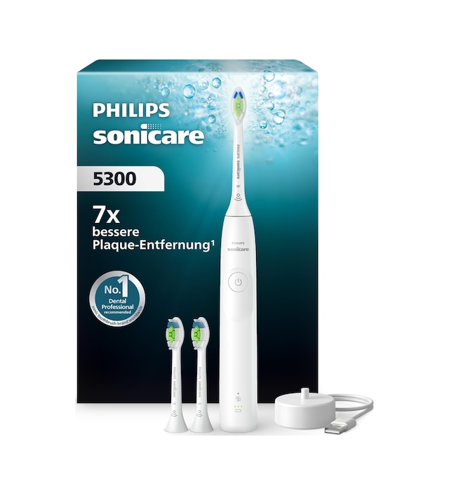 Philips Sonicare 5300 Elektrikli Diş Fırçası, 2 Yoğunluk Seviyeli Sonic Diş Fırçası, Basınç Kontrolü, Easystart, Smartimer Ve Brushpacer, Beyaz, Model Hx7108/04 Yeni Teknoloji