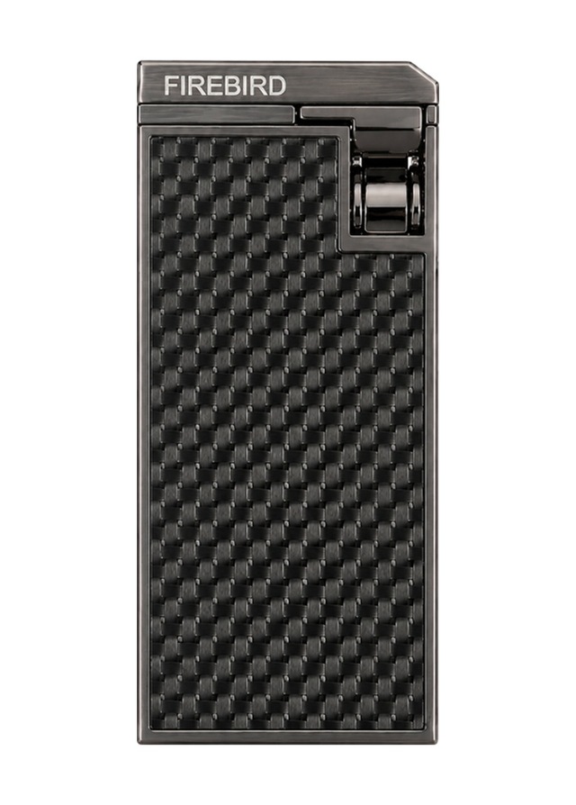 Firebird Çift Torch Pürmüz Siyah Karbon Desenli Puro Çakmağı Trm1018