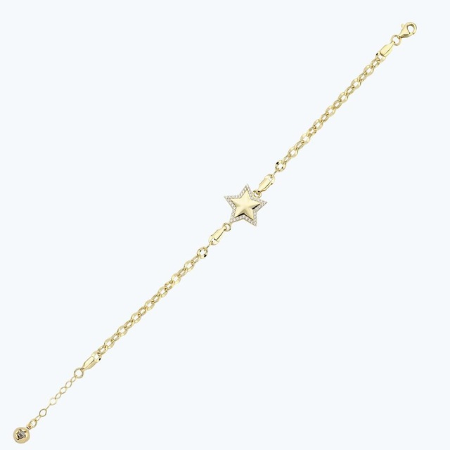 Altınbaş Altın Yıldız Bileklik Blazn3817-2582 Renkli Altın