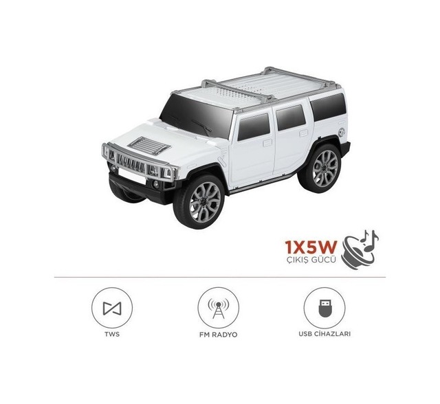 D-48 Jeep Tasarım Usb/tws/fm Bluetooth Hoparlör Speaker