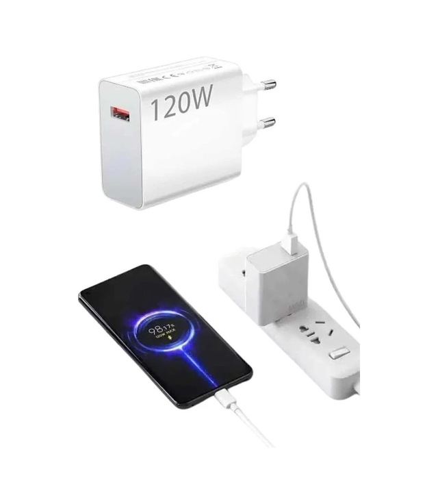 Ers Type C Yüksek Hızlı Şarj Aleti Beyaz 120w Ultra Uzun Ömürlü