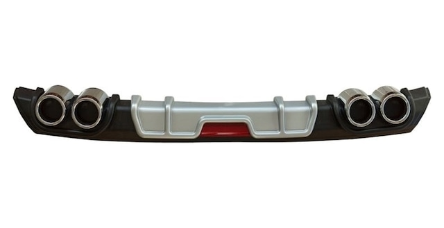 Vw polo 6r arka tampon difüzörü 4 çıkış 2009+
