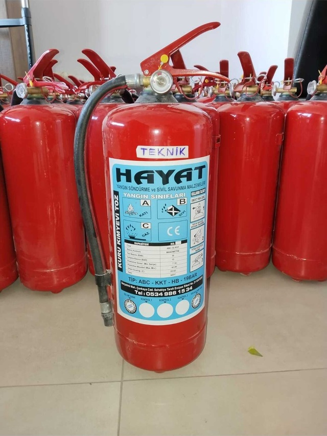 6 Kg Yangın Tüpü Toz Kuru Kimyevi