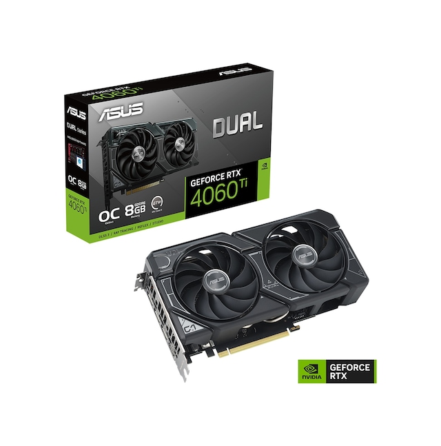 Asus Geforce Dual Rtx 4060 Tı 8gb 128bit Gddr6 2595mhz Oc Hdmı 3xdp Dual-rtx4060tı-o8g Dlss3 Ekran Kartı