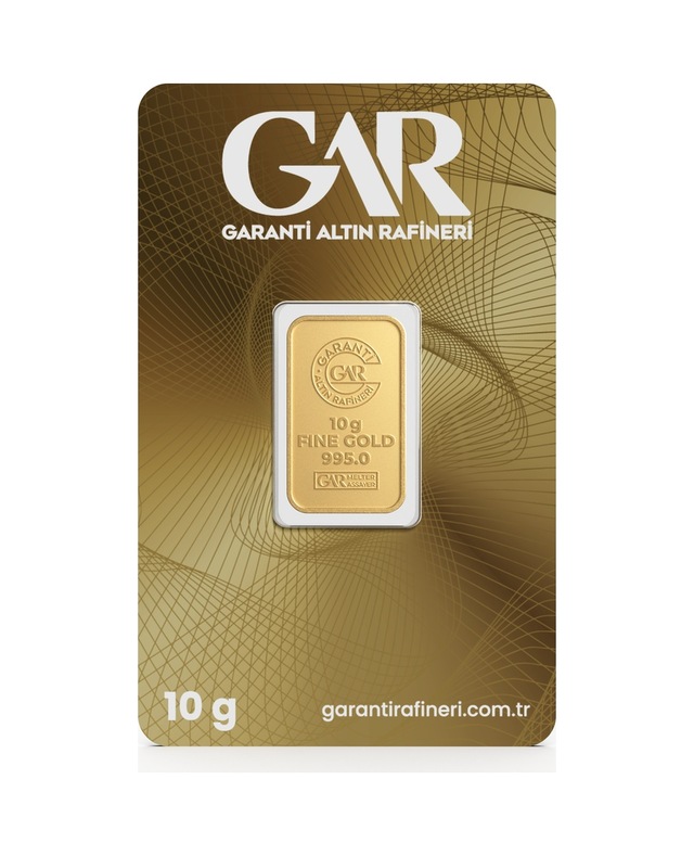 Garanti Gold 10 gr Gram Külçe Altın 24 Ayar