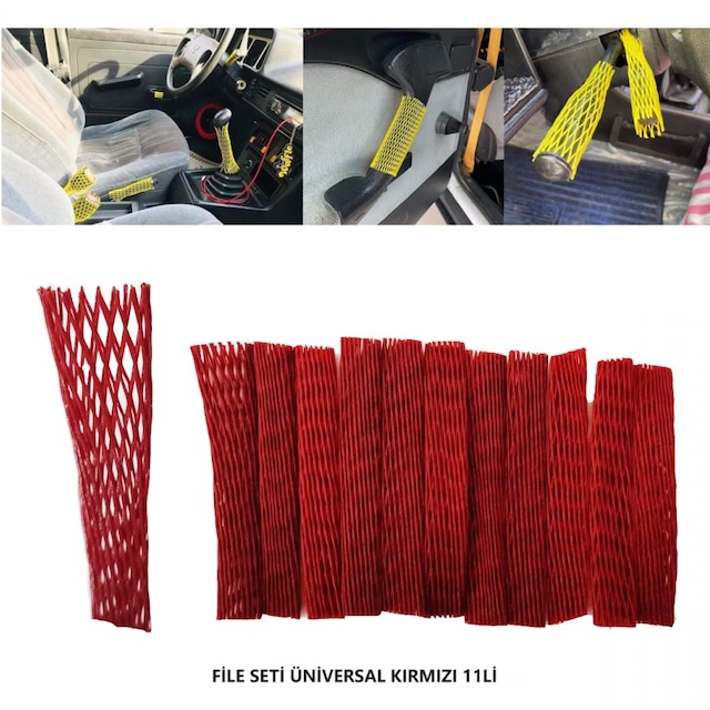 File Seti Unıversal Kırmızı 11li