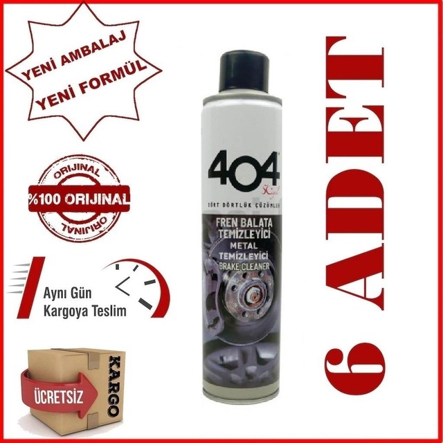 404 Fren Balata Temizleyici Spreyi 500Ml 6 Adet +