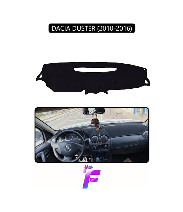 Dacıa Duster 2010-2016 Torpido Örtüsü Güneşten Korur Kolay Montaj Tam Uyum Araca Özel E24 Torpido Halısı