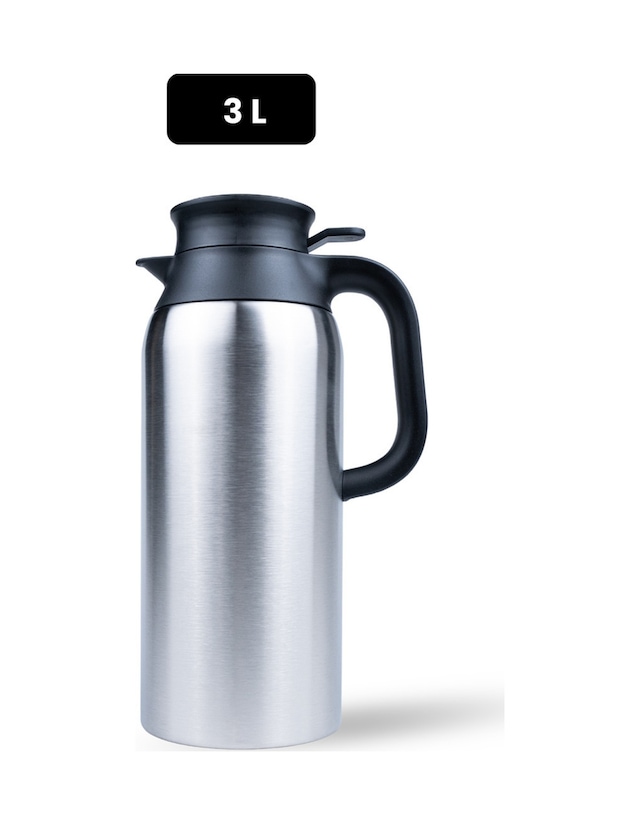 Porsima 2125 Dailyserve Çift Katmanlı Paslanmaz Çelik Termos Çay Termosu Su Termosu 3lt Inox