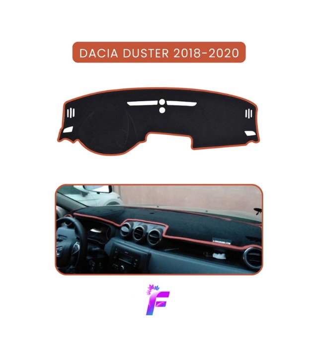 Dacıa Duster 2018-2020 Uyumlu Torpido Örtüsü Araca Özel Üretim Kolay Montaj Ta70 Torpido Halısı