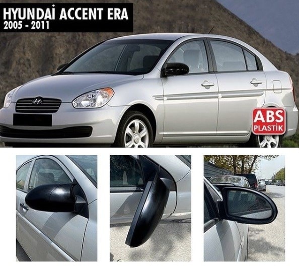 Accent Era Batman Yarasa Ayna Kapak. 2005-2011. Parlak Siyah