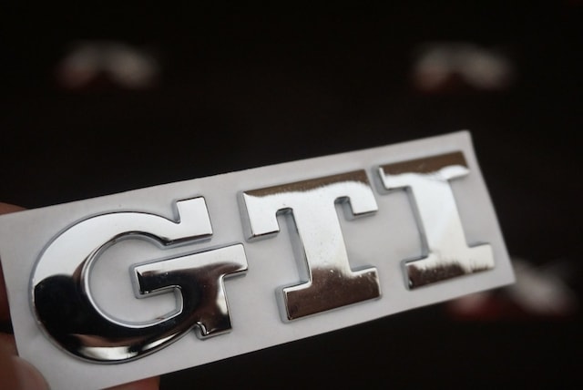 Volkswagen Vw Gti Krom Metal Bagaj Logo