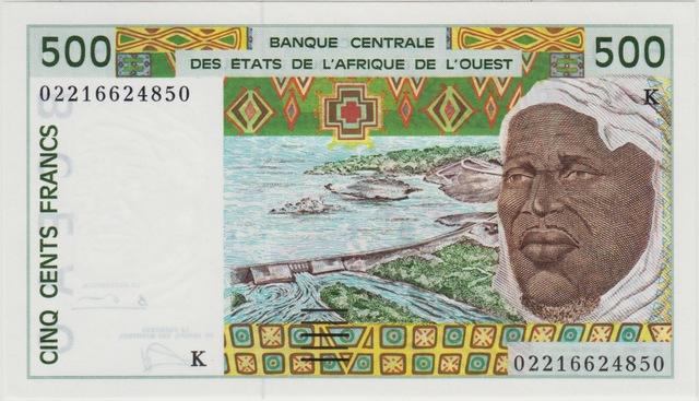 Batı Afrika Devletleri 500 Cfa Frank 2002 K Senegal. Çil.